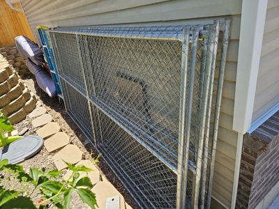Chain Link Fence - 6 Temporary Panels 6'x12'