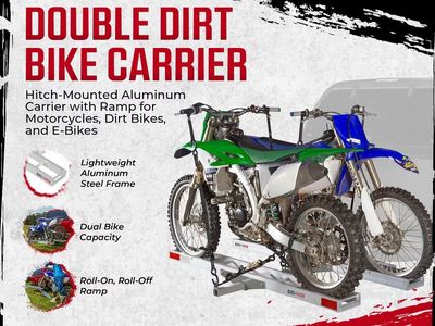 Black Widow 2 place Motorcycle Rack like new
