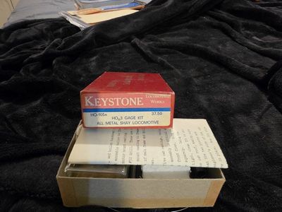 Keystone Locomotive Works HO-105n HOn3 All Metal Shay Locomotive Kit