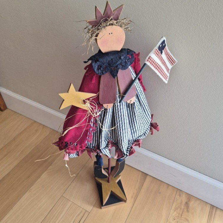 Folk Art 27" Figure - Standing Liberty Doll
