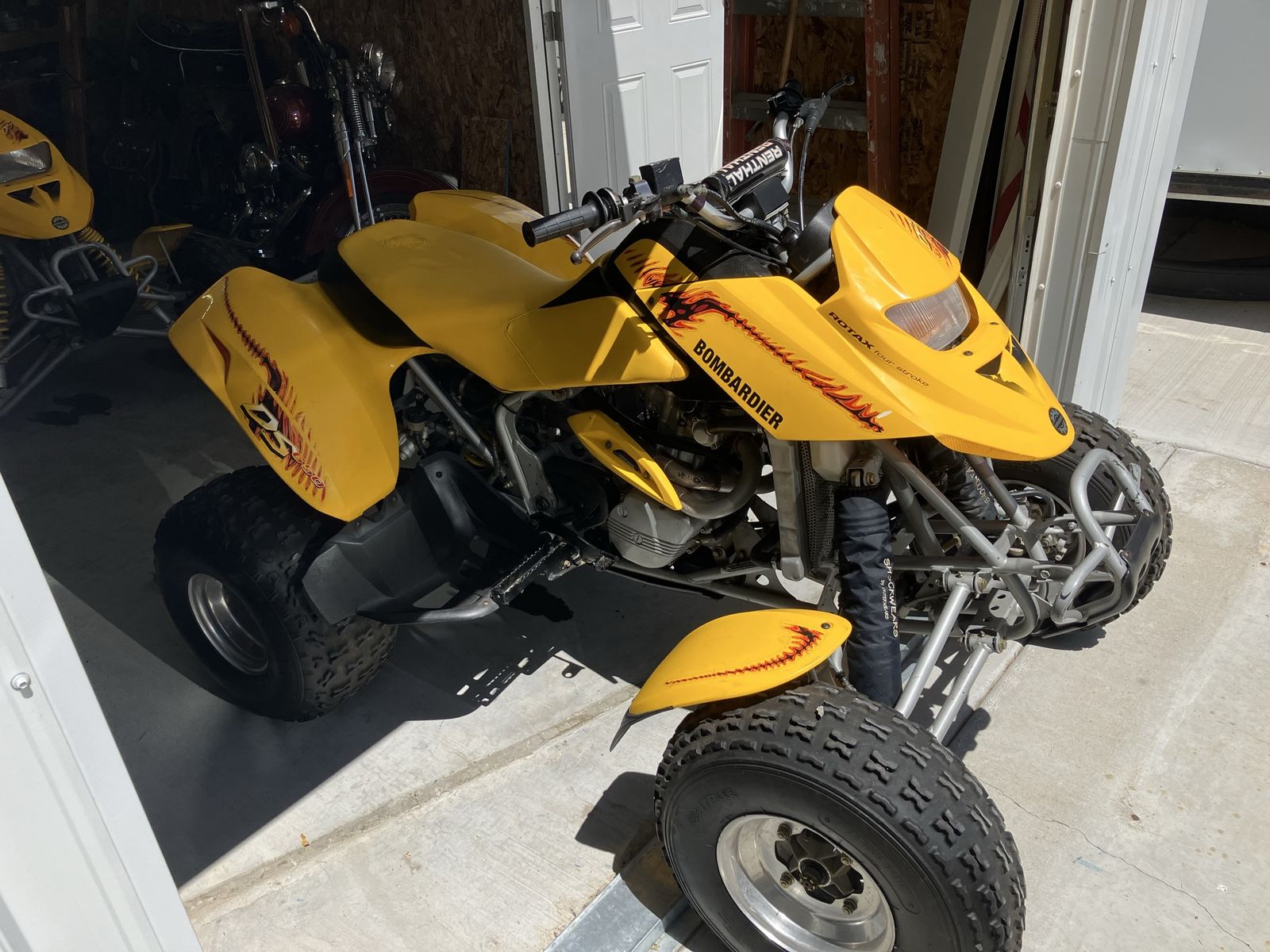 (2)-2000 Bombardier’s 650 DS 6,000. Ea. or Both 11,000 plus’s paddles tires & trailer.