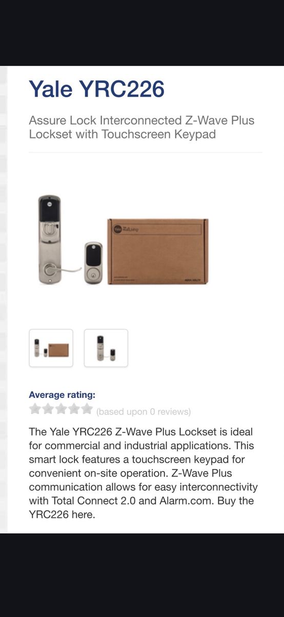Yale door handle