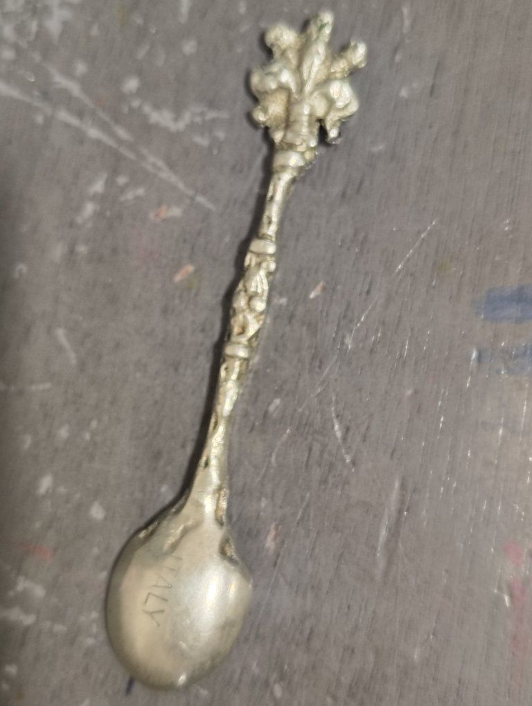 Vintage Italian Decorative Souvenir Collector Spoon Marked Italy