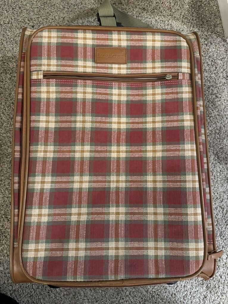 RARE Longaberger Rolling Suitcase