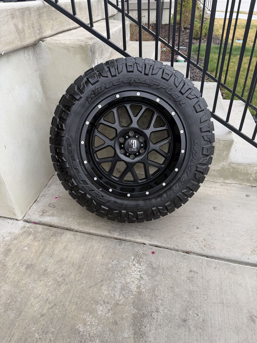Ford F150 Rims and Tires 295/65R20 Nitto Like New