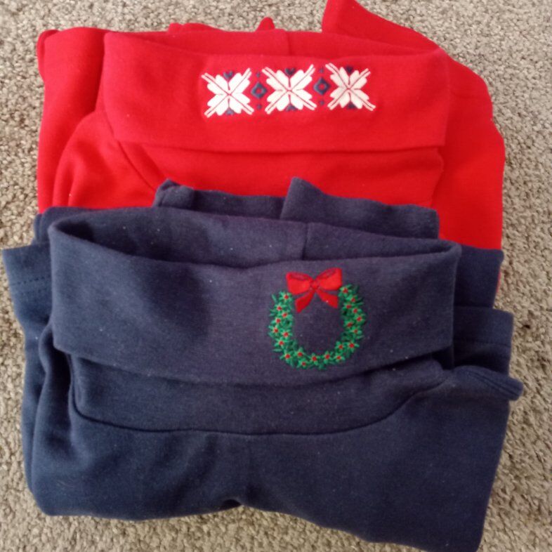 Red & Blue Xmas Turtlenecks $5 Each