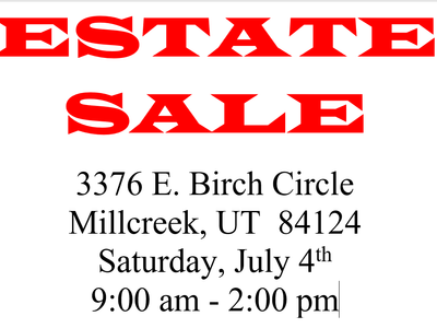 ESTATE SALE