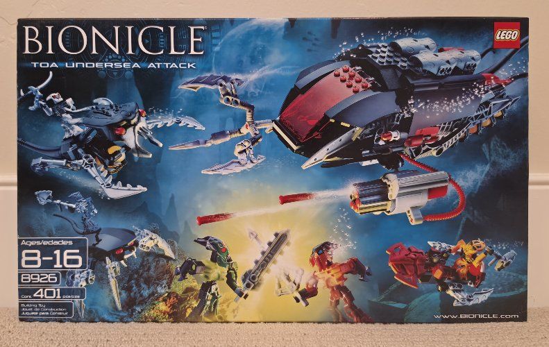 LEGO 8926 Bionicle Toa Undersea Attack - New in Sealed Box