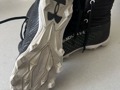 Under Armour Black High-Top Cleats (Youth)