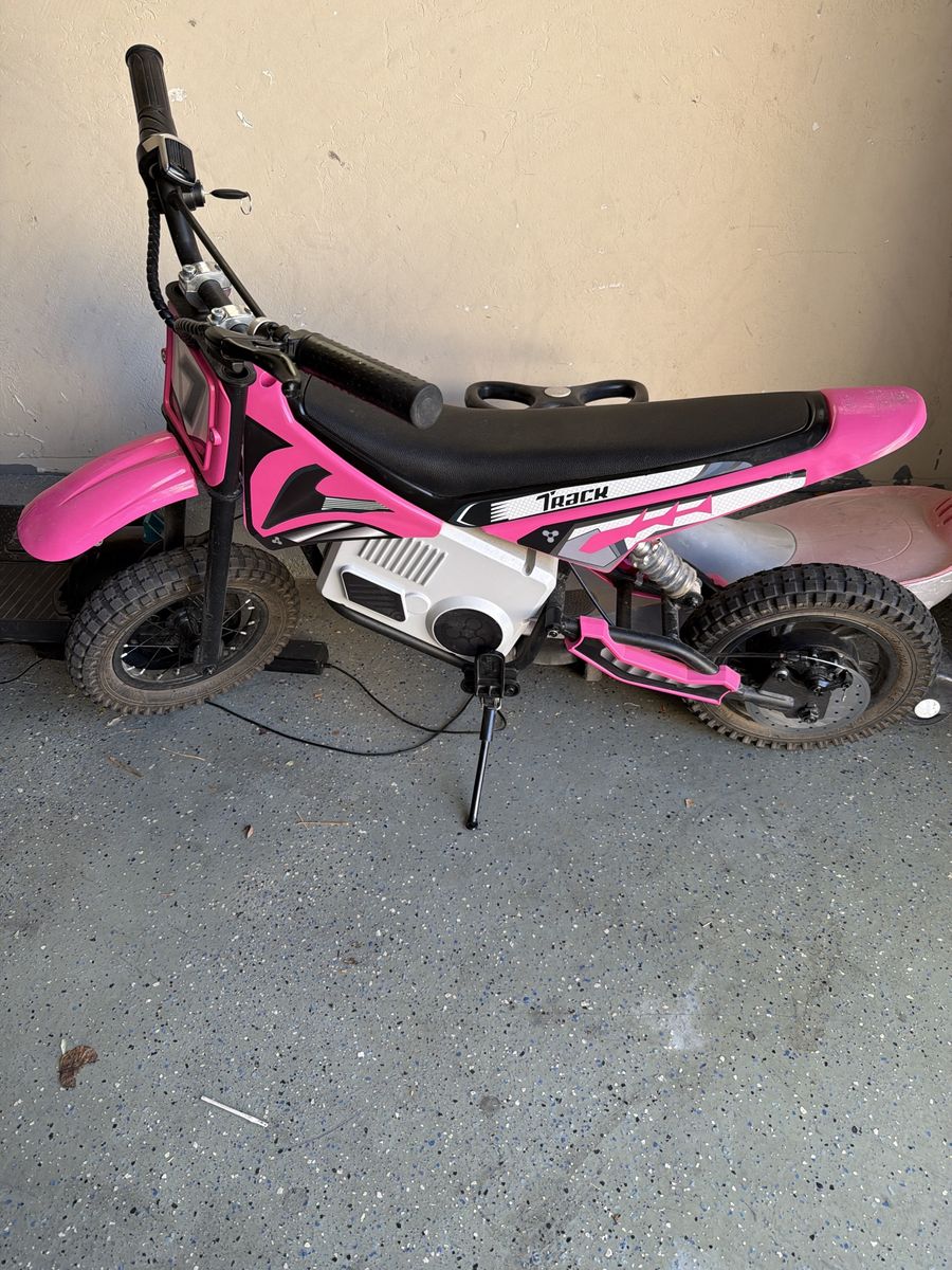 Kids Electric Dirt Bike - Pink/Black (5 MPH Top Speed)