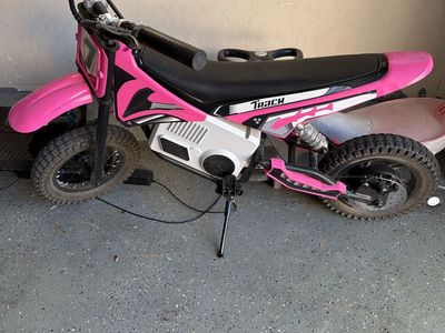 Kids Electric Dirt Bike - Pink/Black (5 MPH Top Speed)