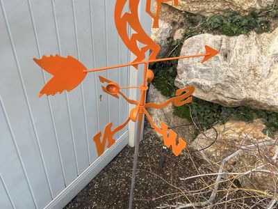 Fun Metal Kokopelli Yard deco