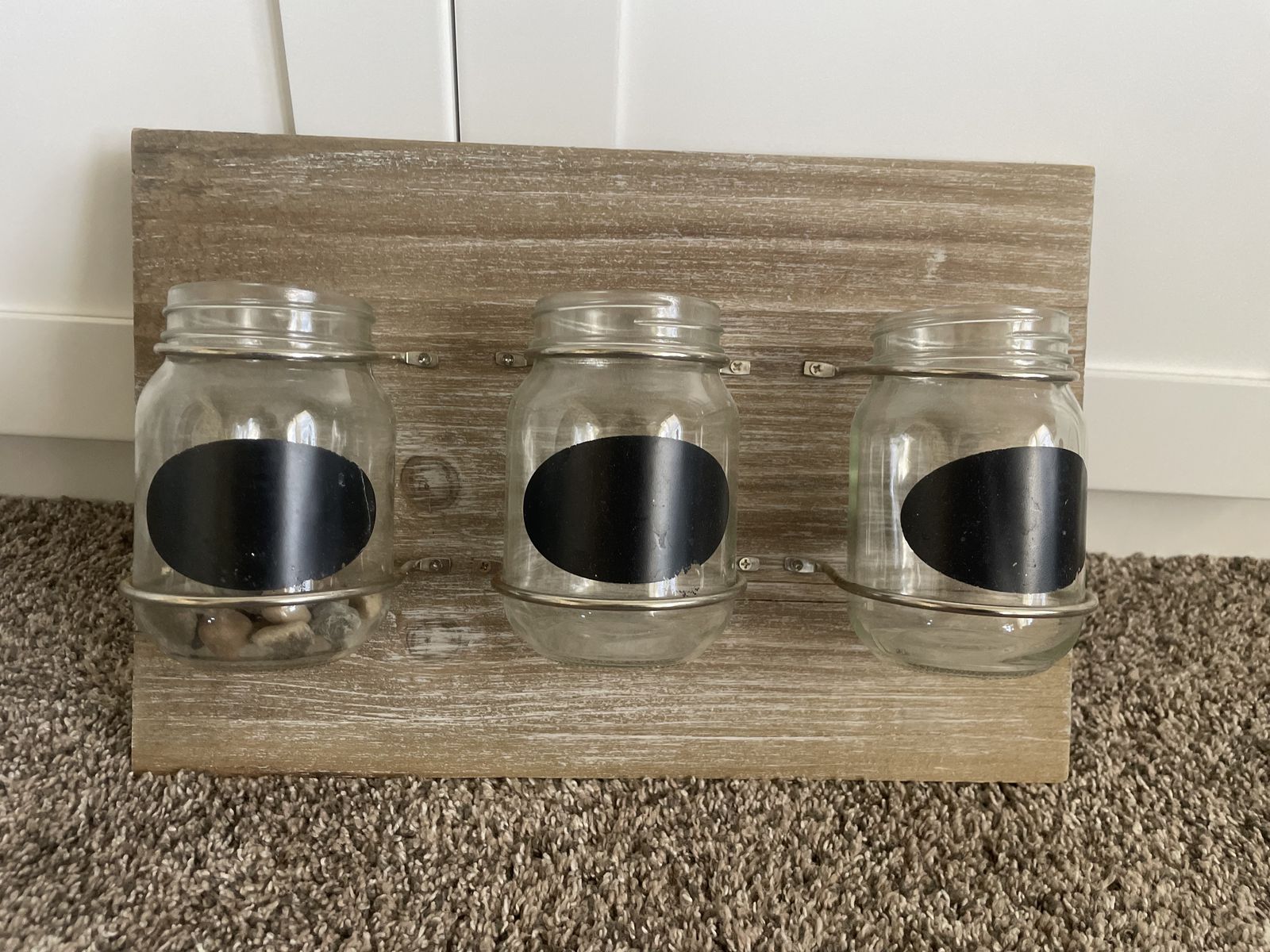 Mason jar wall hanging