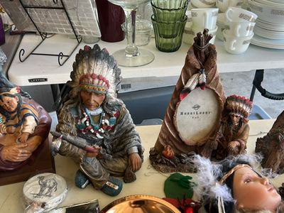 Native American Figurine Lot Sculptures Decor