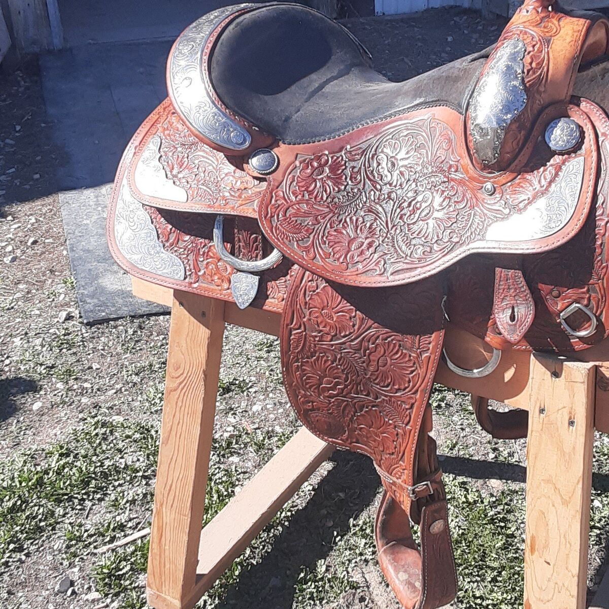 BEAUTIFUL Hereford Tex Tan Show  Saddle
