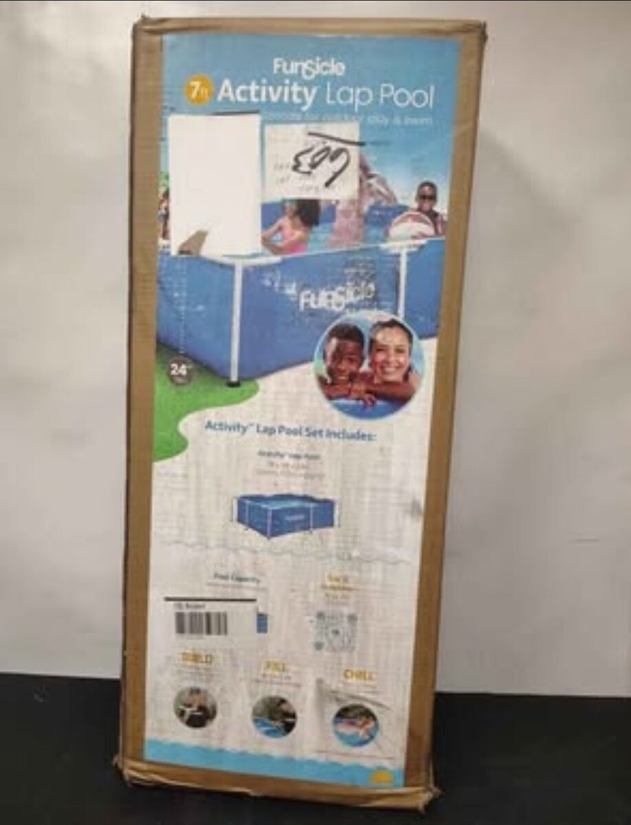 funsicle 7' activity lap pool 7'x5'x2