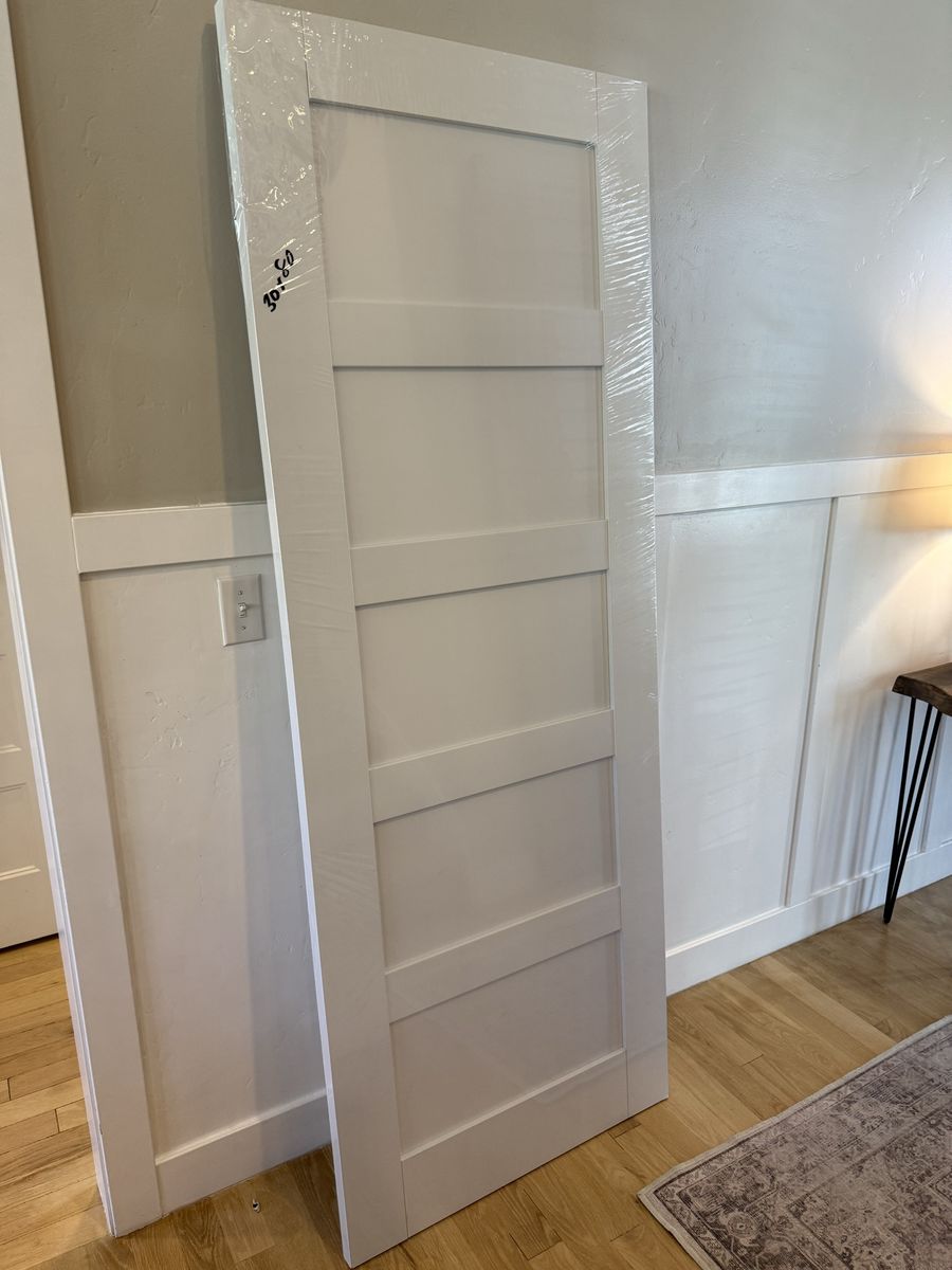 30x80 5 panel shaker interior door