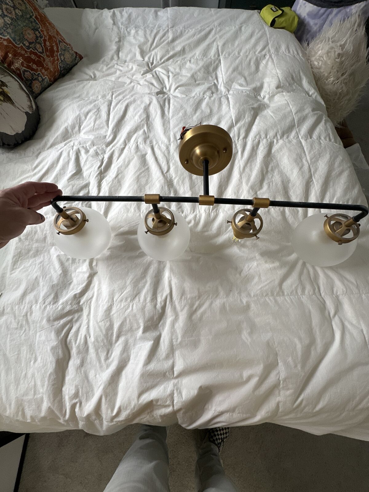 Brushed Gold Vanity Light