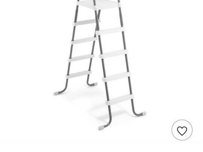 Intex Steel Frame 52" Entry Step Ladder for Above Ground Swimming Pools