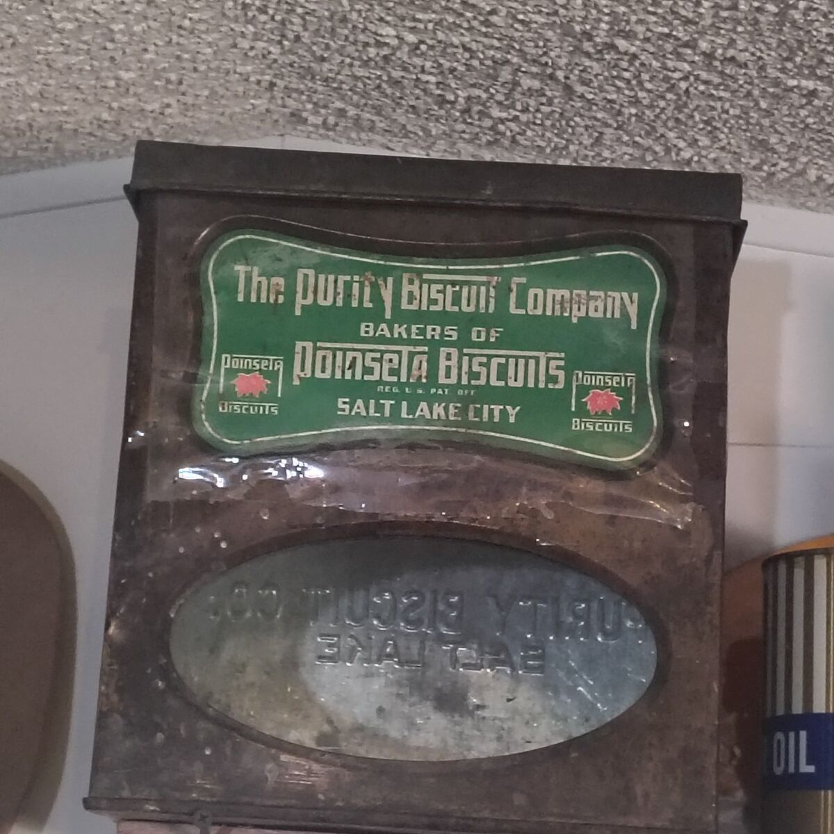 rare antique Salt Lake City Utah biscuit box