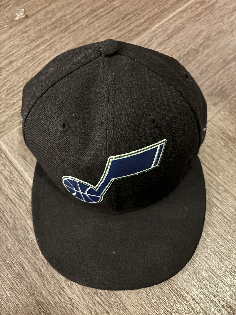 Utah Jazz New Era 9Fifty Black Snapback Hat
