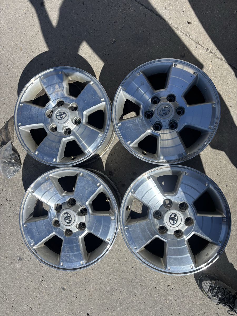 17” Toyota stock wheels