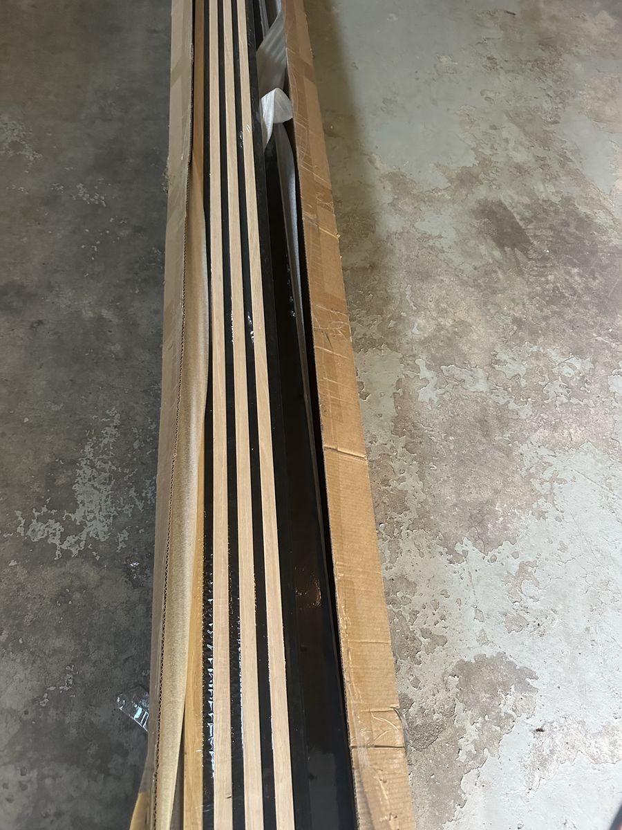 Acoustic slat wall paneling