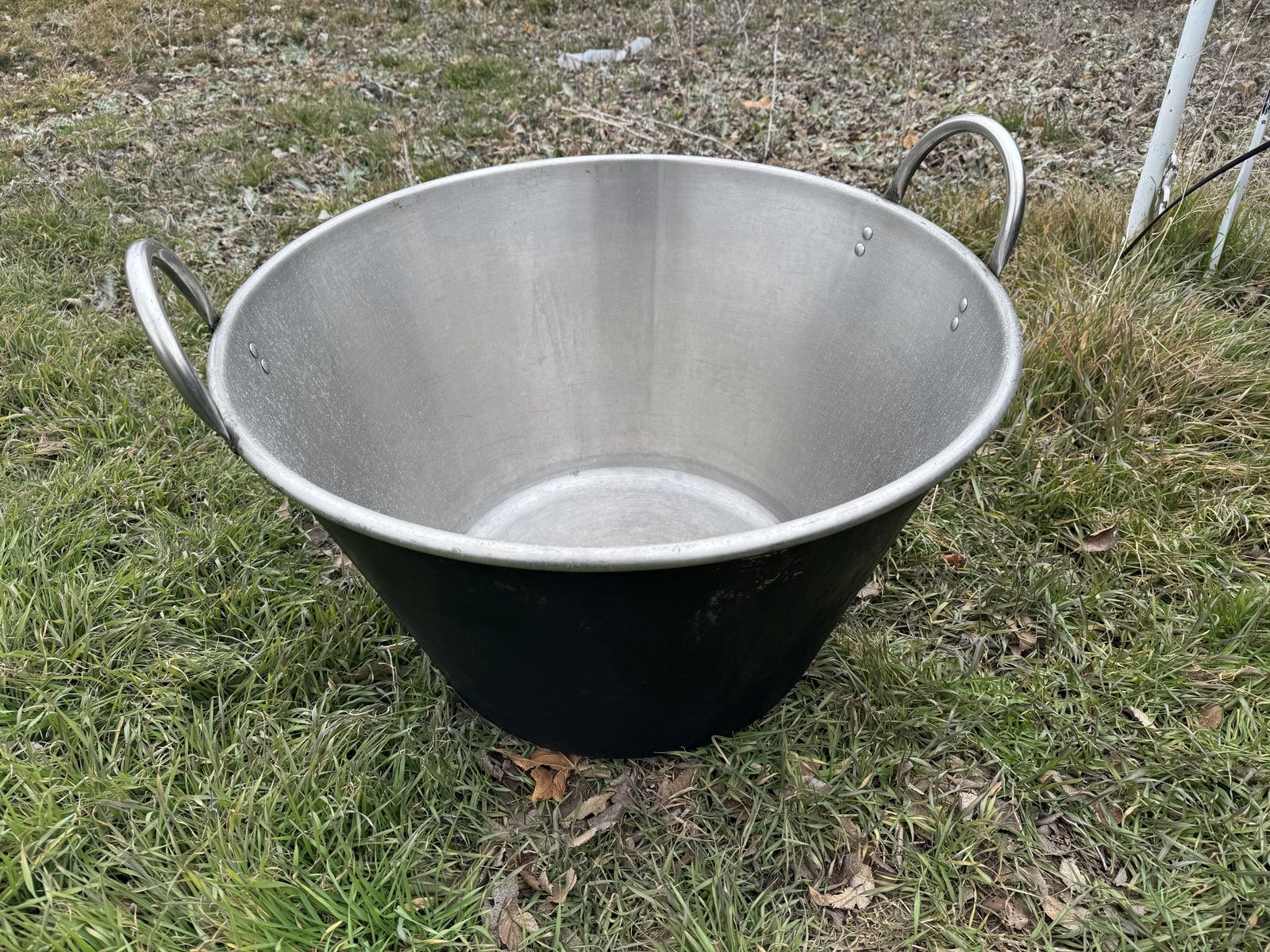 Large Stainless Steel Pot For 150 Pounds of Meet