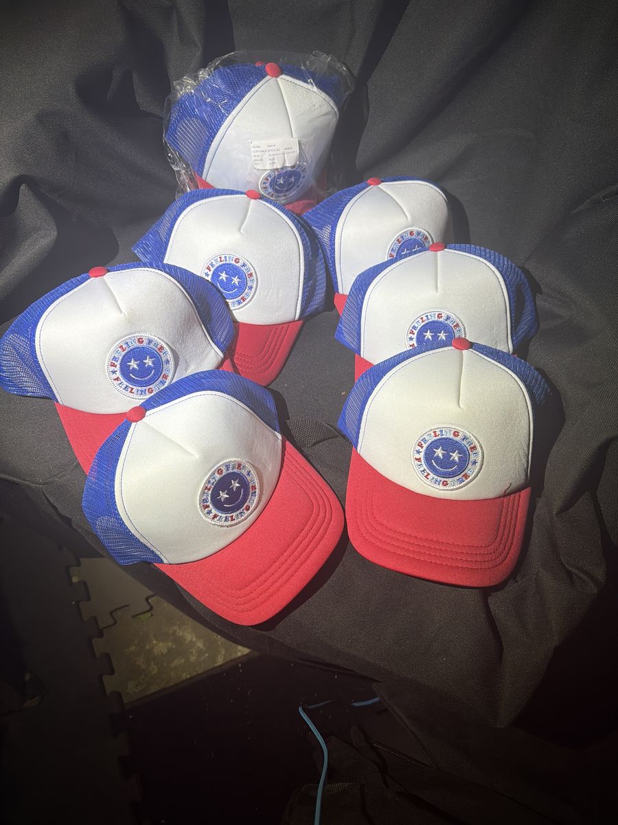 America 250 patriotic trucker ball cap July 4 special FEELING FREE HAT