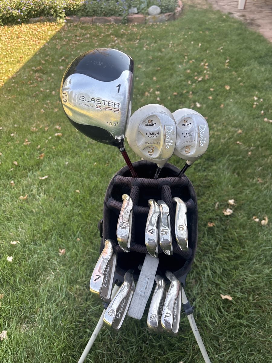 Full Set Clubs Irons And Woods Diablo