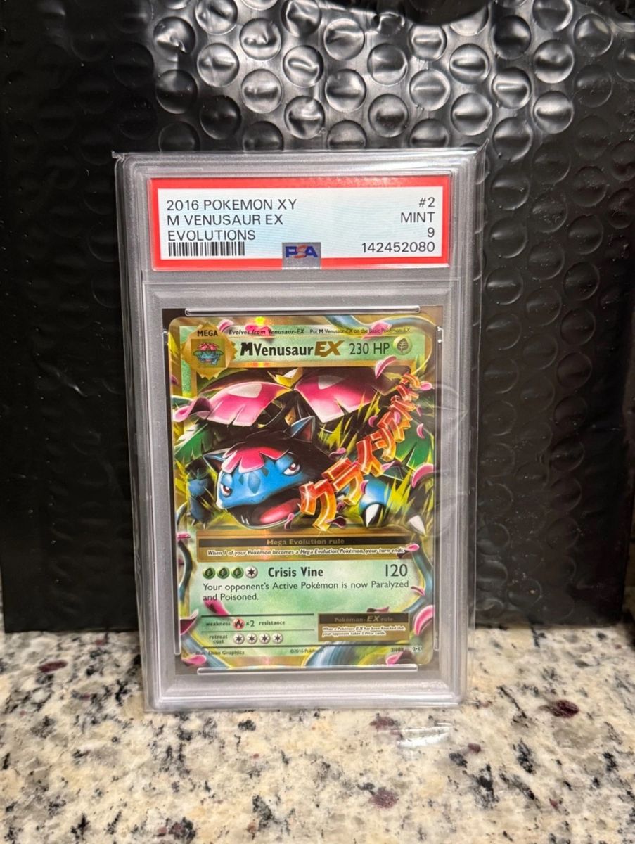 2016 Pokemon XY M Venusaur EX Evolutions PSA 9 MINT Graded Trading Card #2