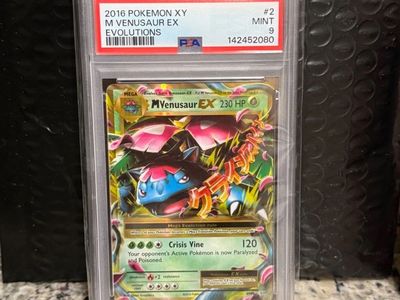 2016 Pokemon XY M Venusaur EX Evolutions PSA 9 MINT Graded Trading Card #2