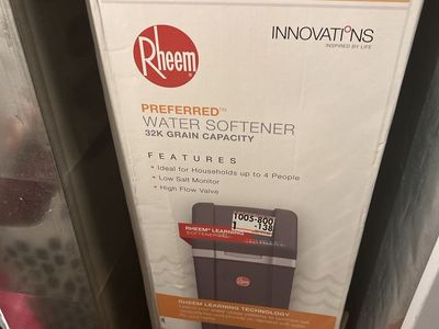 Brand New Rheem 32K Grain Water Softener