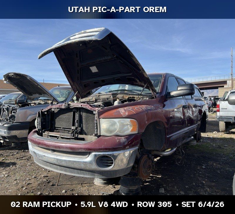 2002 Dodge Ram Pickup Parts - UTPAP Orem