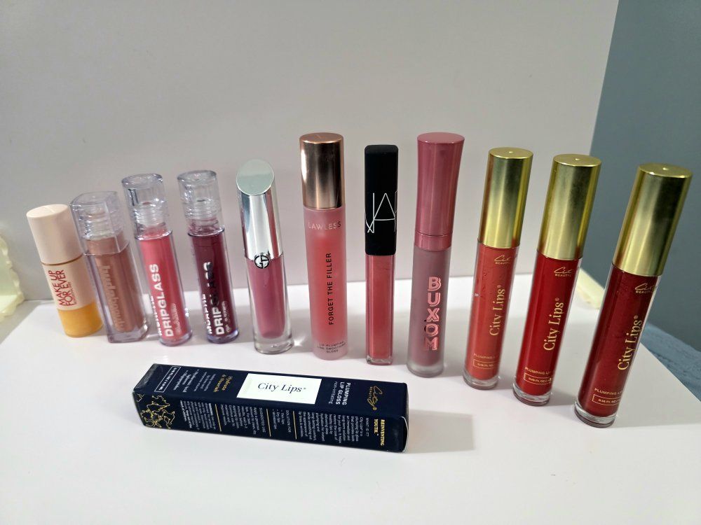 Huda City Lips Buxom Nars Giorgio Armani Lawless M