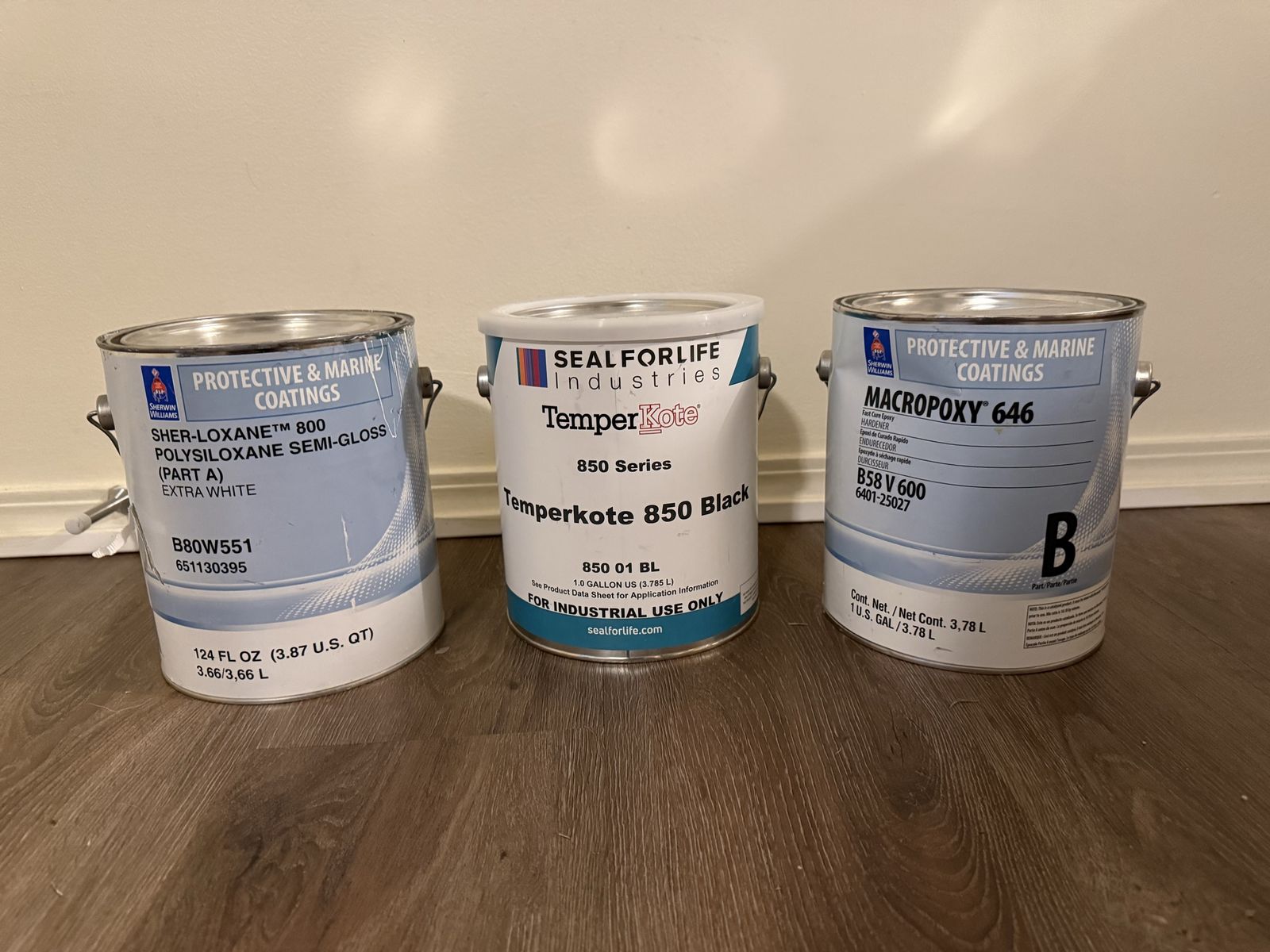 Industrial Paint / Coatings - Sherwin Williams & TemperKote ($100 Each)