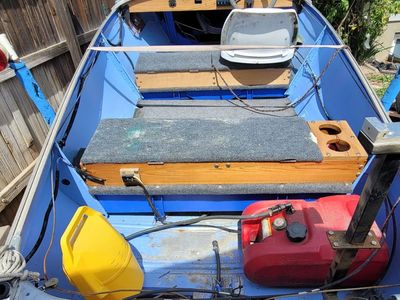 1947 Valco alum boat, trailer, 15hp & trolling mtr