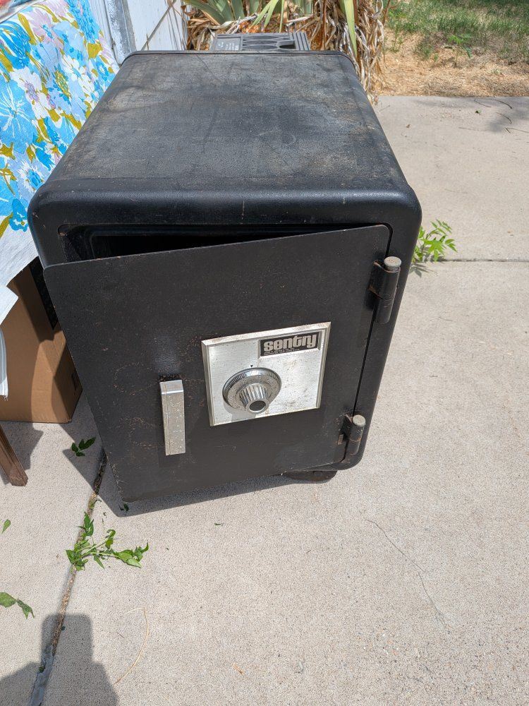 Used Sentry Safe Fire Resistant Combination Lock Box - Black