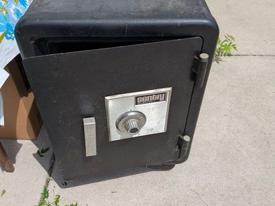 Used Sentry Safe Fire Resistant Combination Lock Box - Black