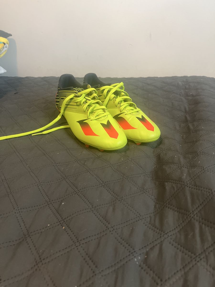 Adidas Messi Neon Yellow/Orange Soccer Cleats Size 13 CASH ONLY