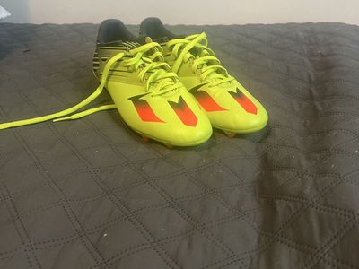 Adidas Messi Neon Yellow/Orange Soccer Cleats Size 13 CASH ONLY