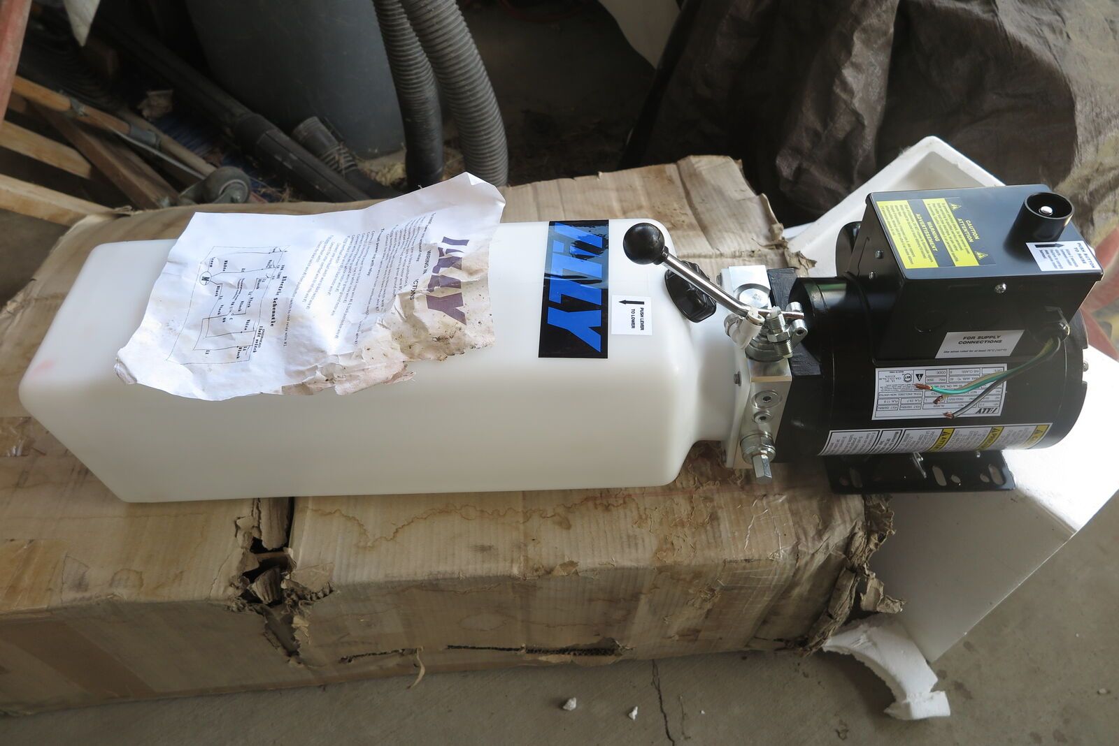 ally hydraulic lift pump unit AL3500/2hp