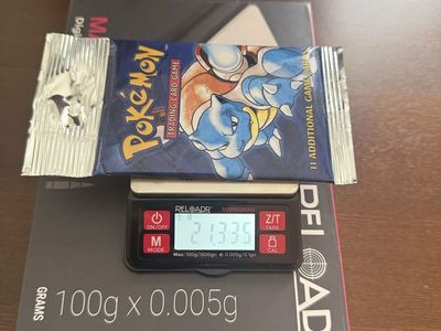 Pokemon Cards - Base Set Unlimited Booster - Long Crimp - Heavy