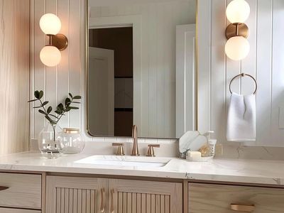 36x48 Gold Bathroom Mirror Large Wall Vanity