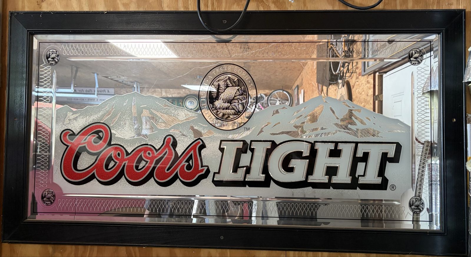Vintage Coors light mirror sign