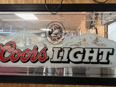 Vintage Coors light mirror sign