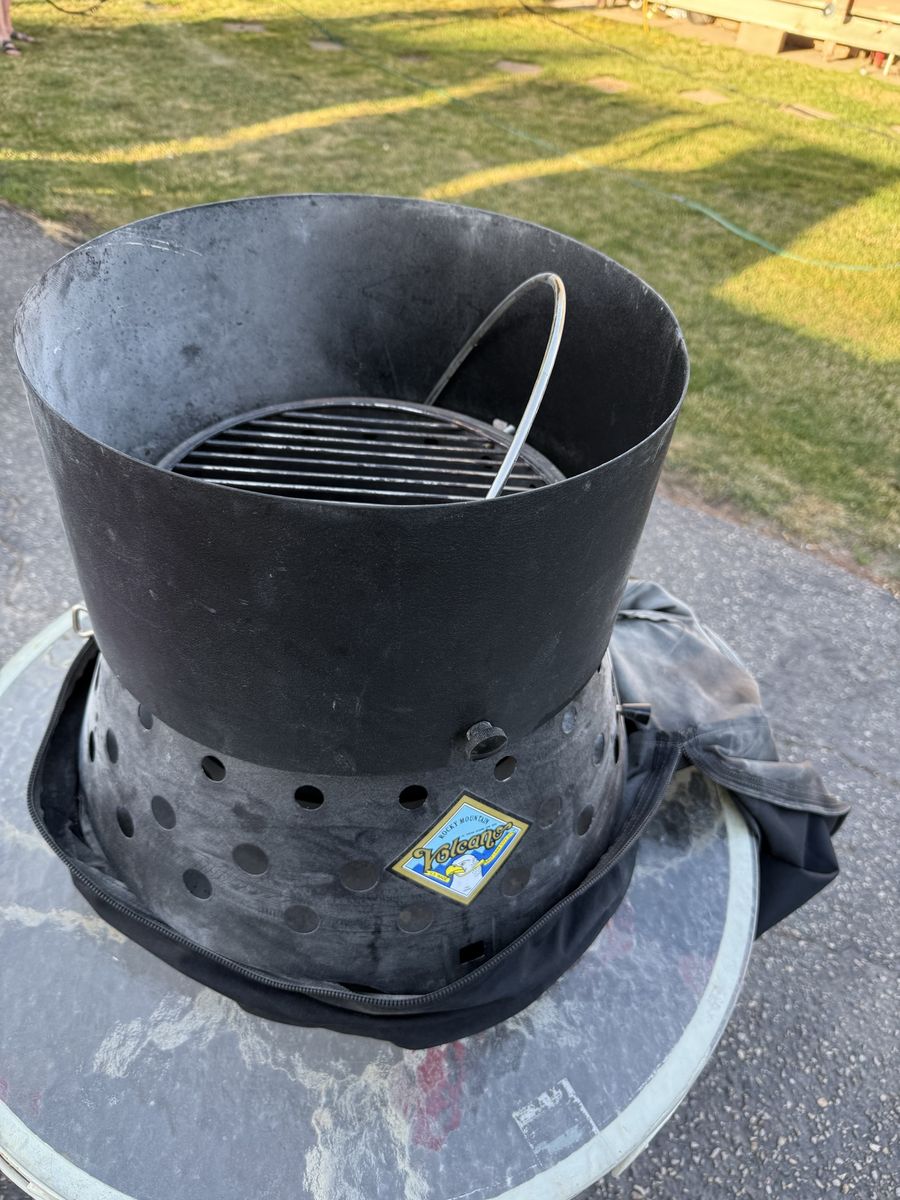 Volcano Grills Volcano 3 Collapsible Charcoal Propane Grill Portable Outdoor Cooker