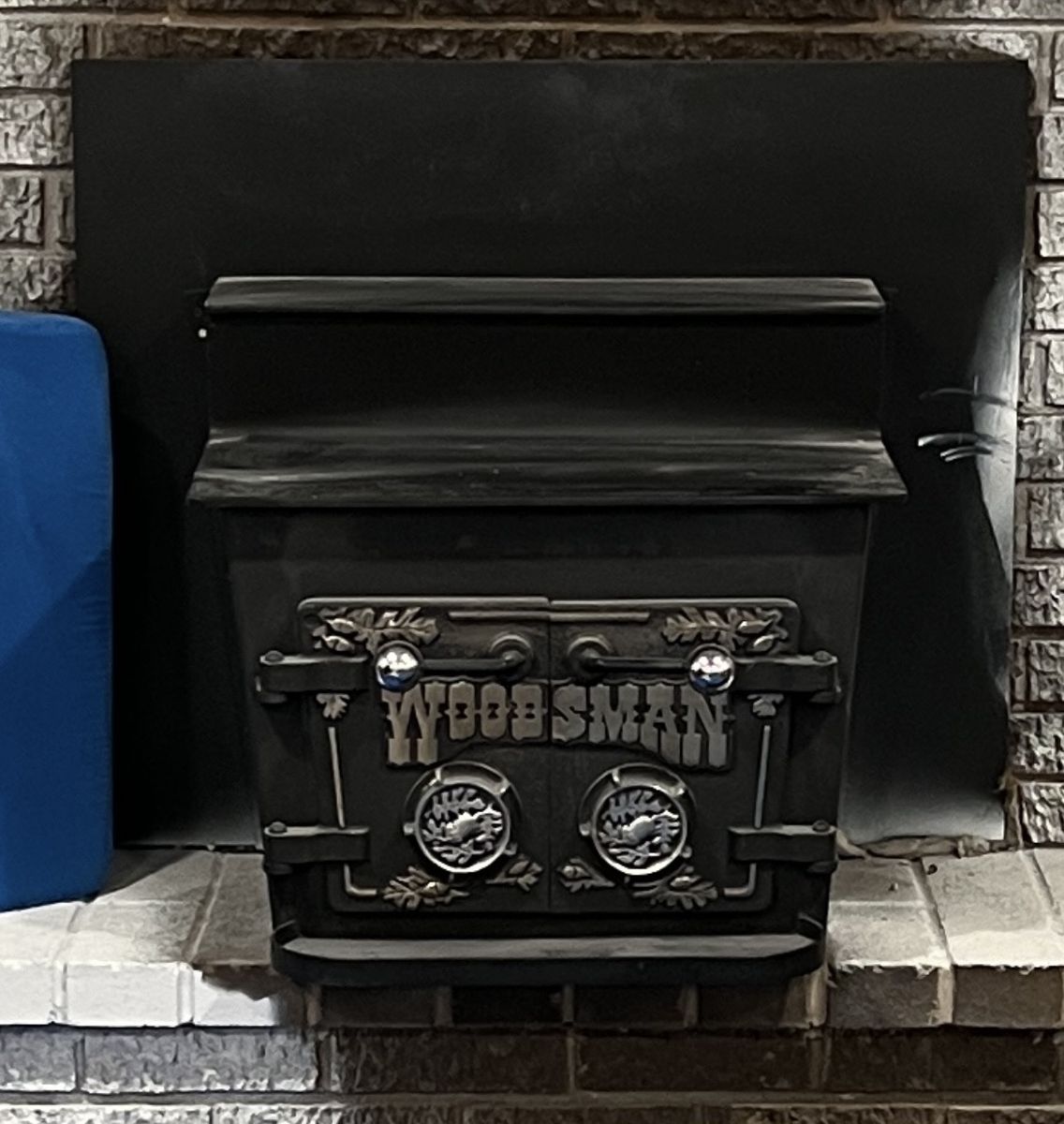Woodsman Fire burning stove