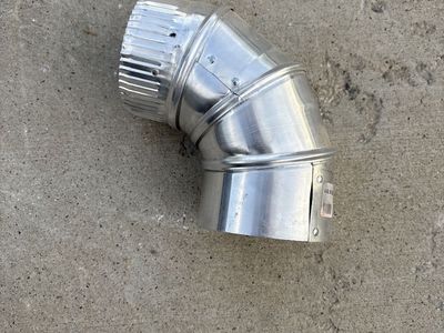 Used 4 Inch Aluminum Elbow