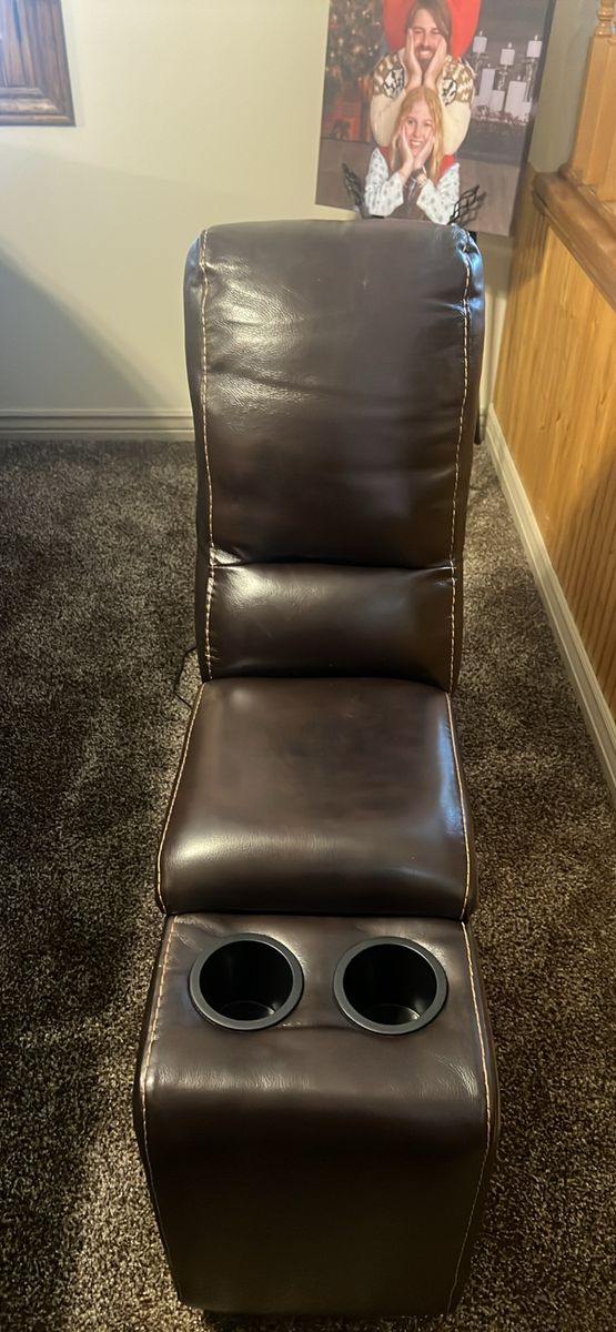 Brown Sectioal Console With USB Port